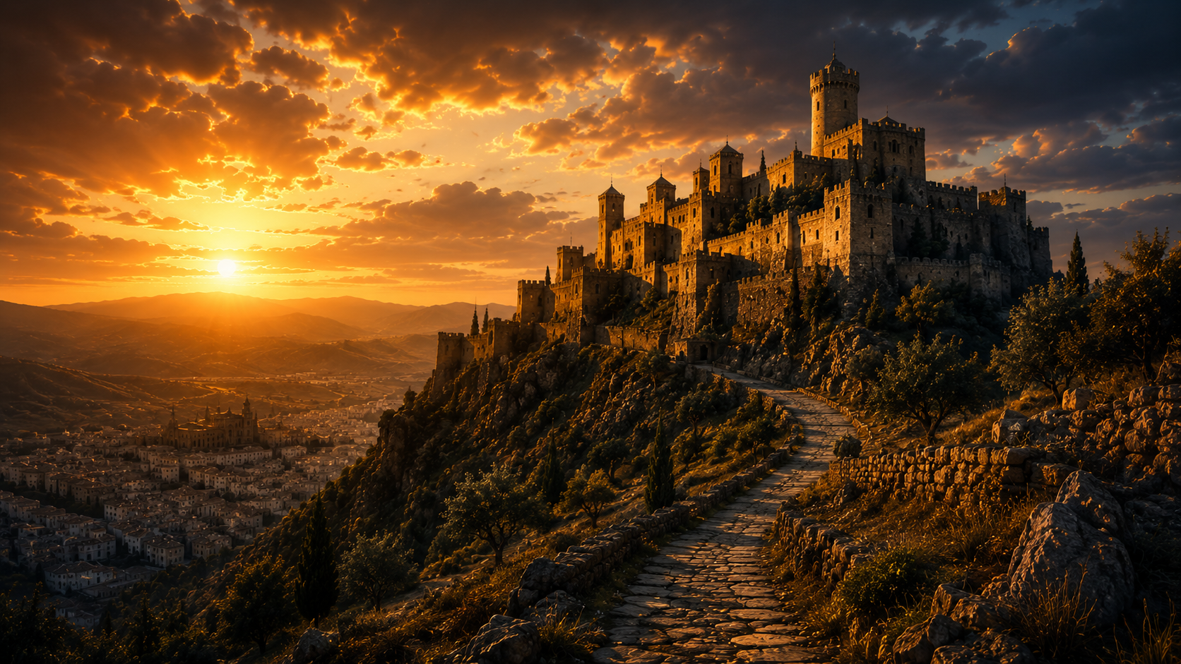 Castillo de Santa Catalina sobre Jaén