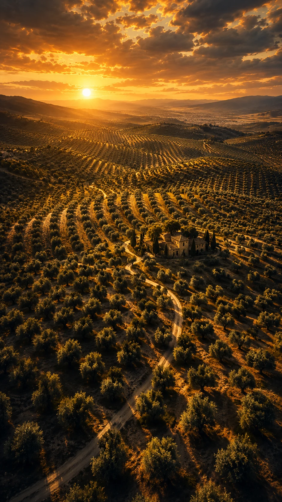 Olivares de Jaén vistos desde el aire